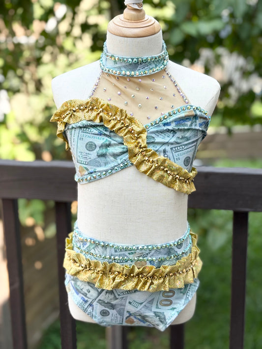 Custom Bespoke Money Costume (Pre-owned) Child M/L