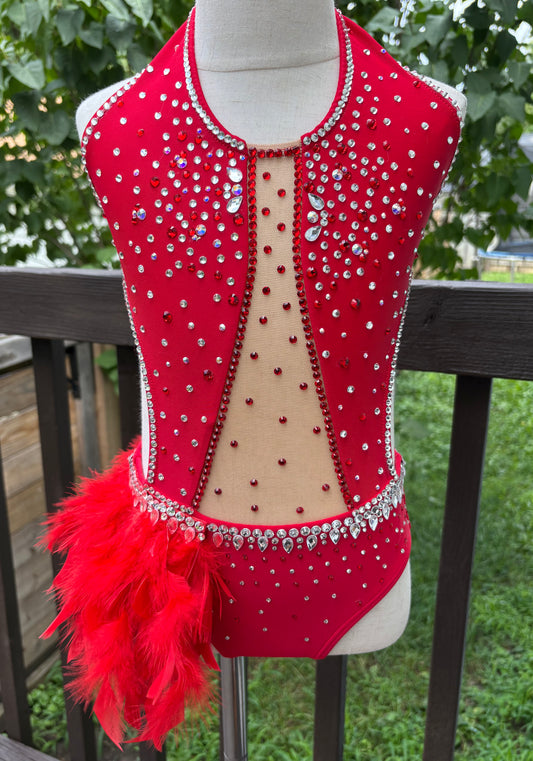 Red Jazz/Musical Theater Costume CS (6/7) AA Base