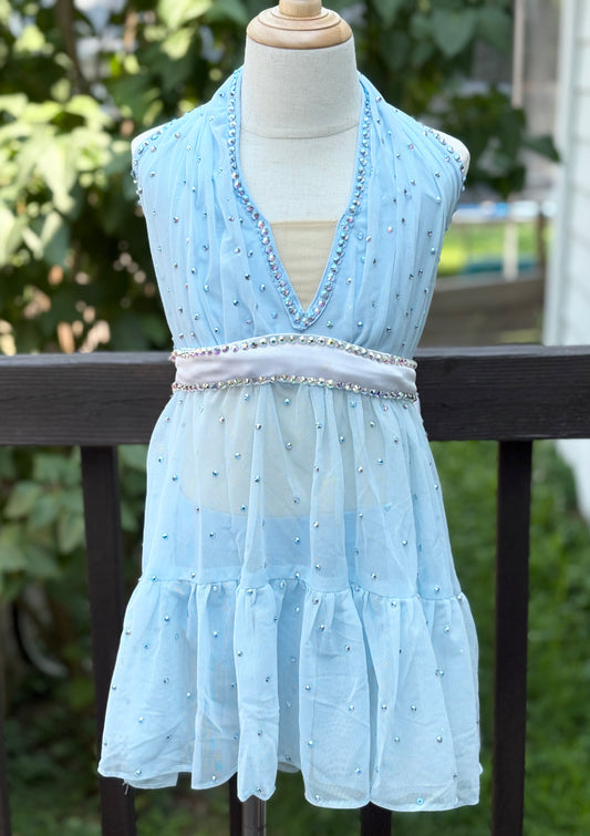 Baby Blue Lyrical Costume (Pre-owned) Child M/L