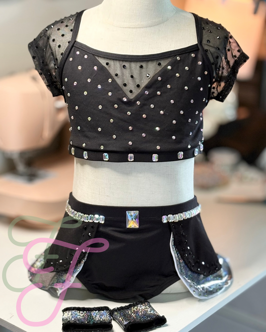 Black and Silver Jazz/Contemporary Costume CXL/AXS