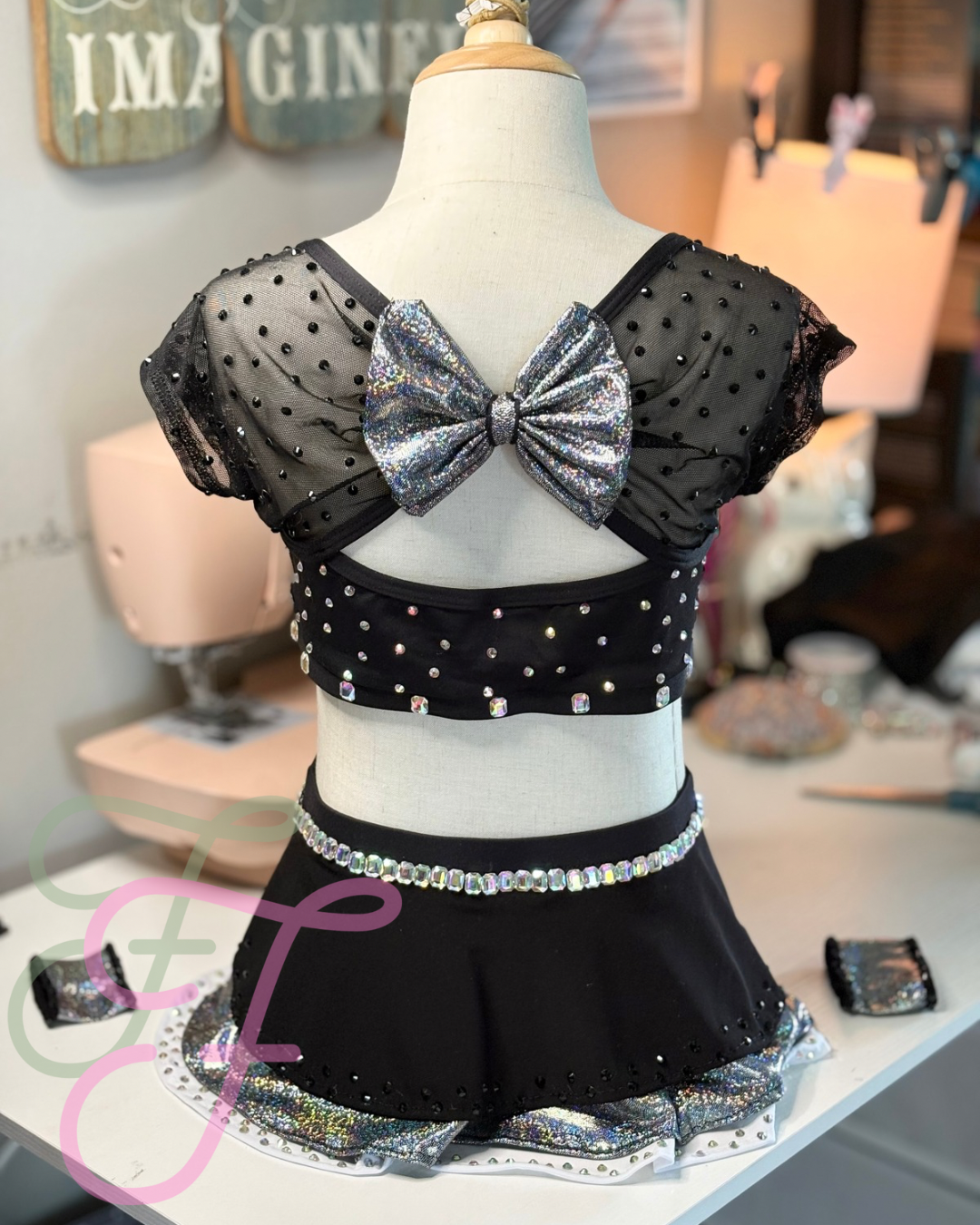 Black and Silver Jazz/Contemporary Costume CXL/AXS