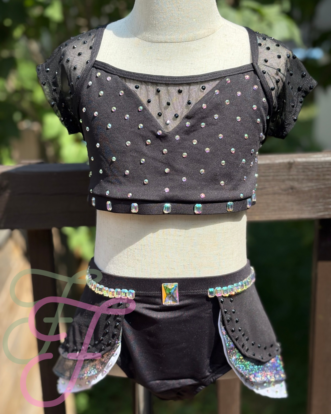 Black and Silver Jazz/Contemporary Costume CXL/AXS