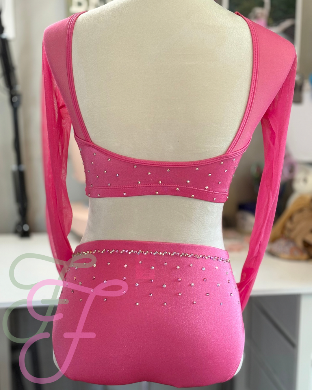 Pink Semi Custom Lyrical Dance Costume - Size Adult Small