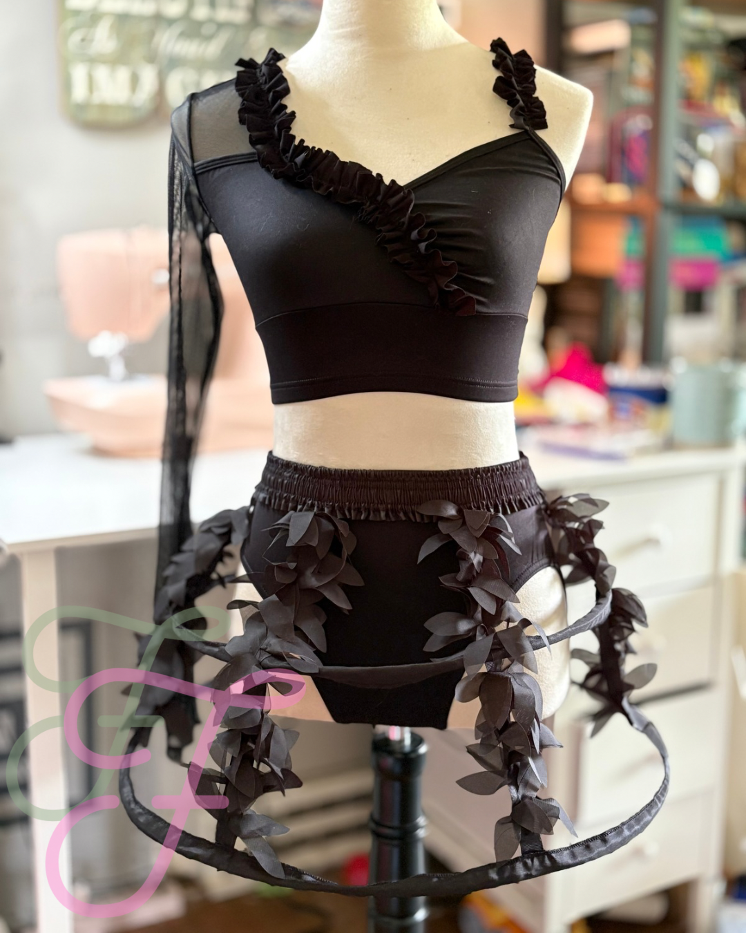 Black Semi-Custom Contemporary Dance Costume