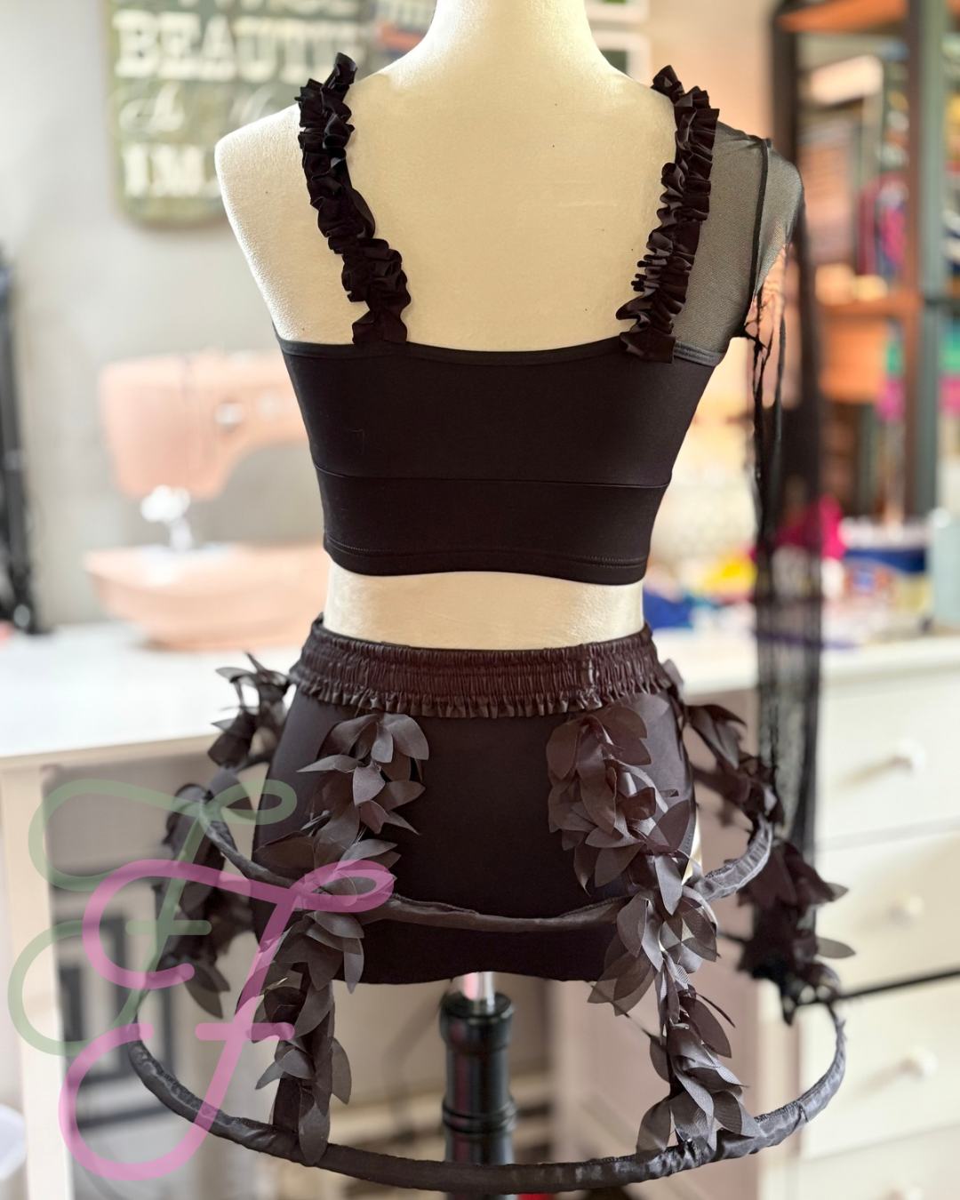 Black Semi-Custom Contemporary Dance Costume