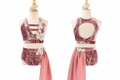 Ready to Ship!  Rose Velvet Lyrical Costume with Appliqués Child Medium